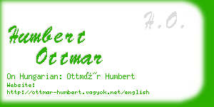 humbert ottmar business card